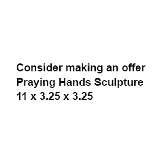 Praying Hands Art Glass Sculpture Paperweight Bookend Figure Statue Home Décor - Picture 2 of 7
